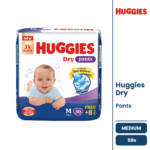 Huggies Dry Pants M 58pcs bangladesh