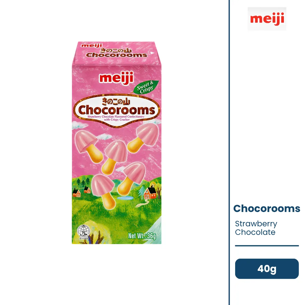 Meiji chocorooms Strawberry