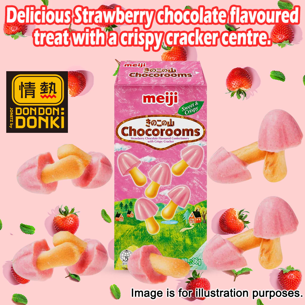 Meiji chocorooms Strawberry