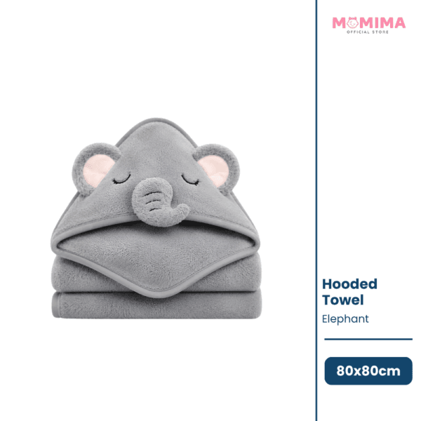 Hooden Towel Grey Elephant Dhaka