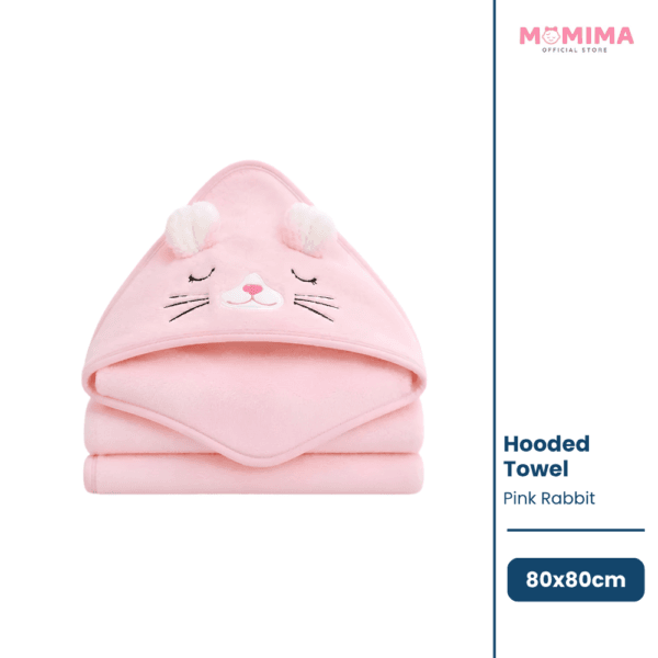 Hooden Towel Pink Rabbit Dhaka