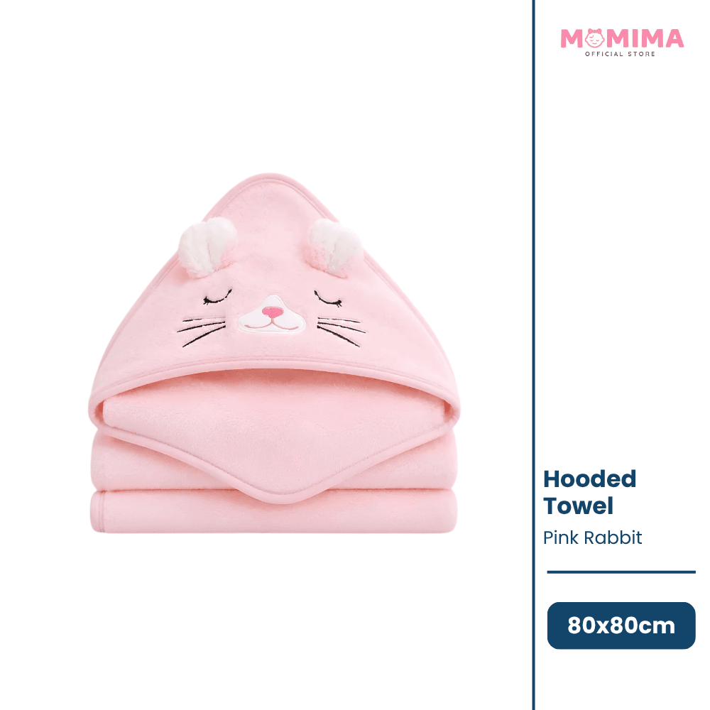 71 Hooden Towel Pink Rabbit Dhaka