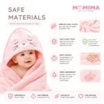 Hooden Towel Pink Rabbit - Image 5